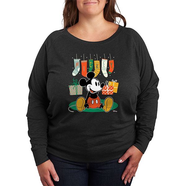 

Футболка с длинным рукавом Mickey Mouse plus size french terry Disney, Charcoal Heather, Черный, Футболка с длинным рукавом Mickey Mouse plus size french terry Disney, Charcoal Heather
