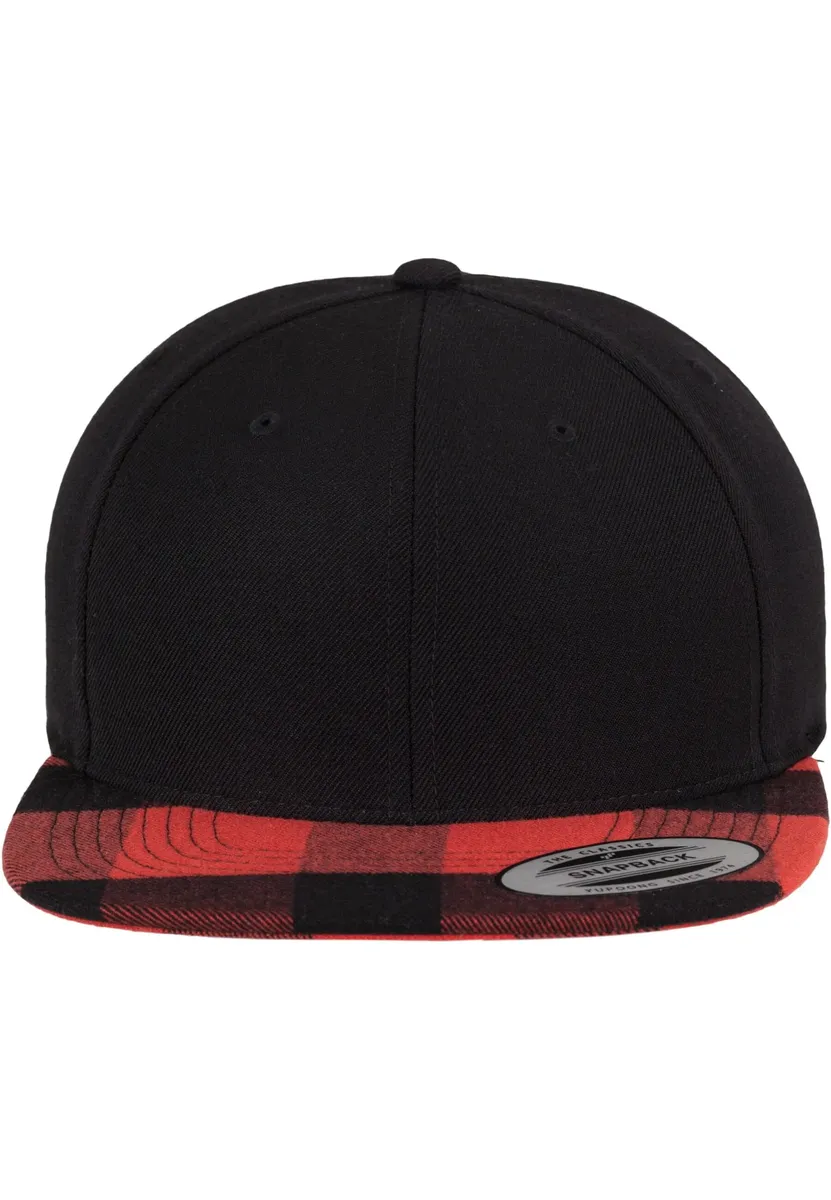 

Кепка Flexfit Snapback " Flexfit Snapback Клетчатый фланелевый козырек Snapback", красный