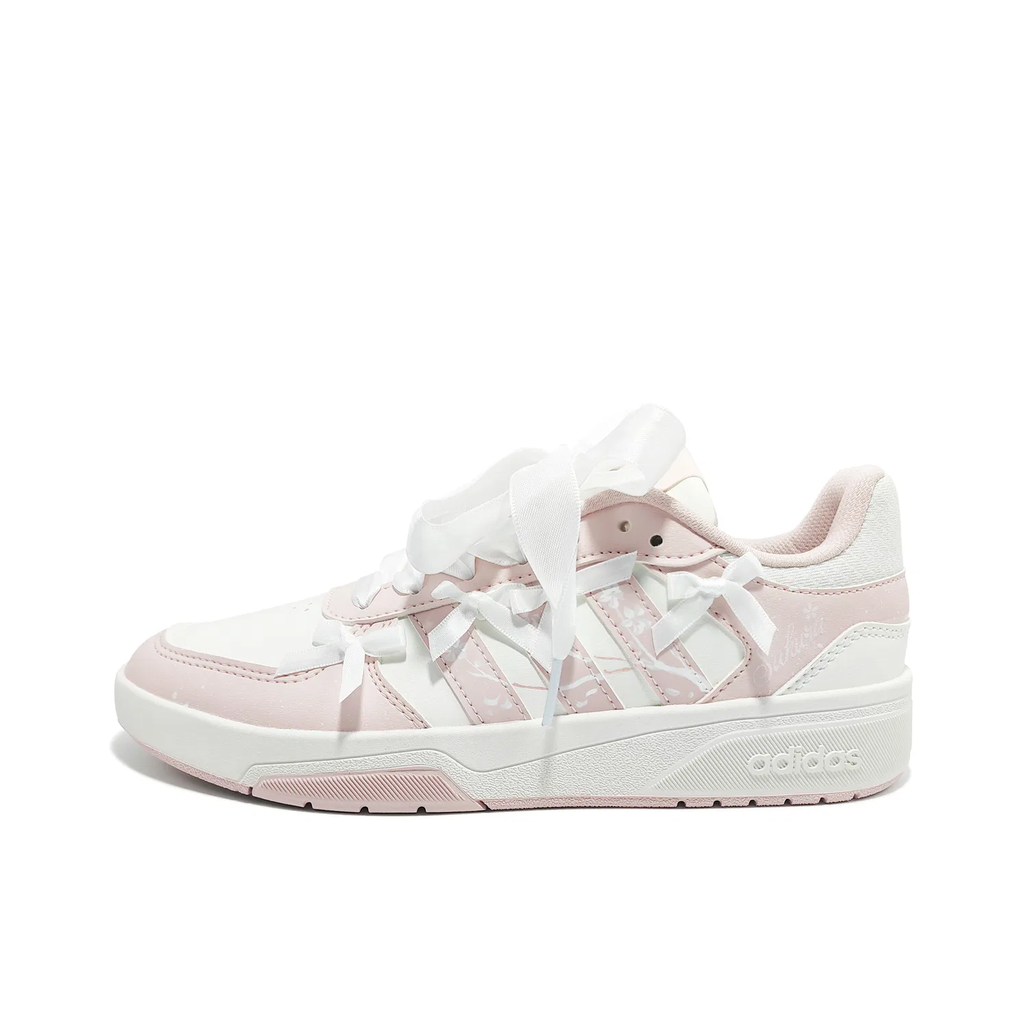 Кроссовки скейтерские с бантом Adidas COURTBEAT Pink