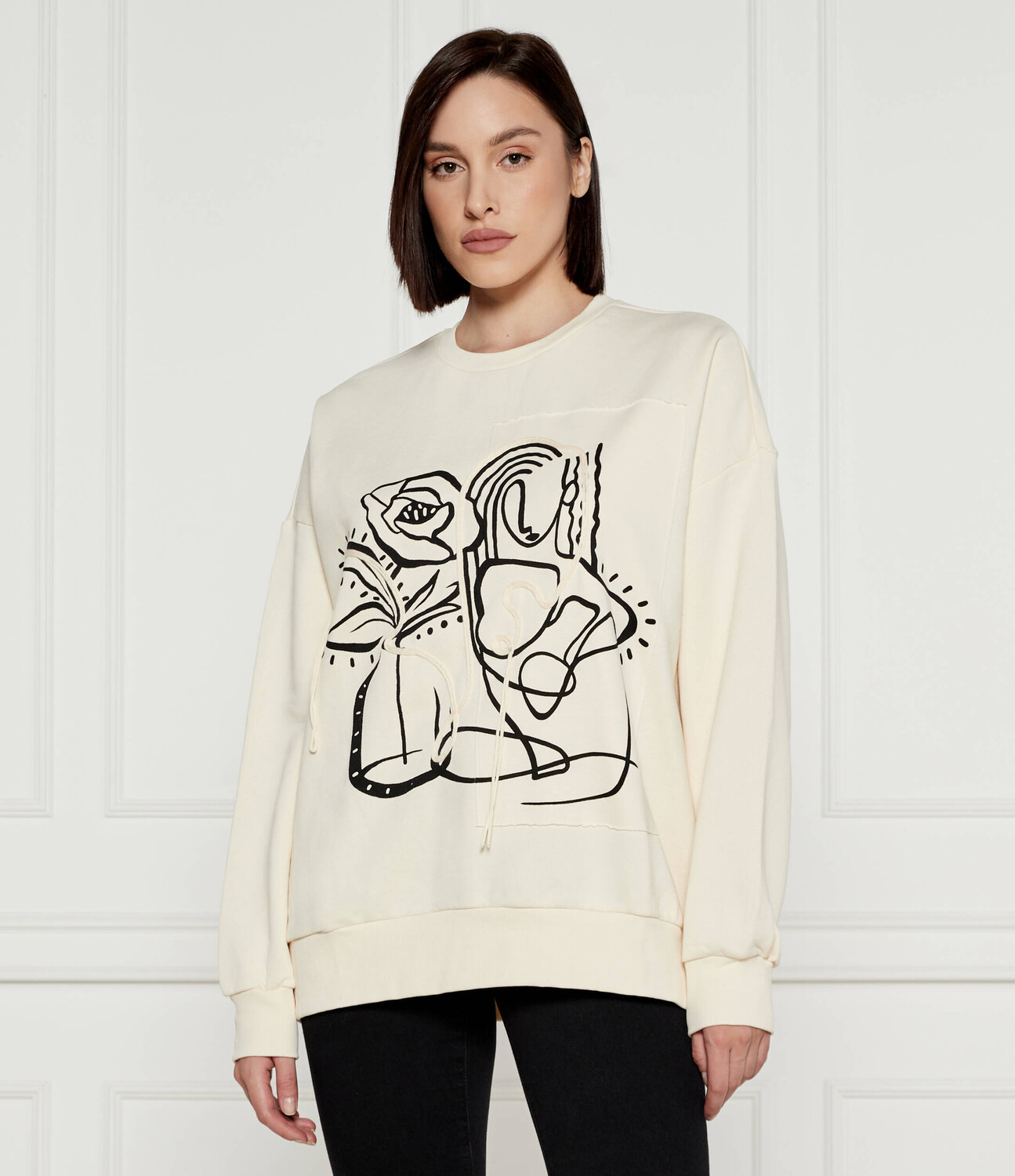 

Толстовка Desigual Oversize fit, экрю