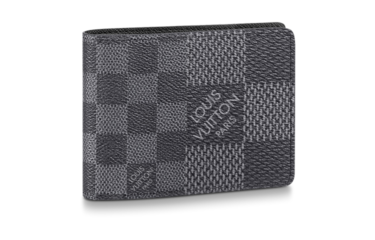 

LOUIS VUITTON Визитница с многослойным покрытием, кошелек, обычный, мужской, серые чернила