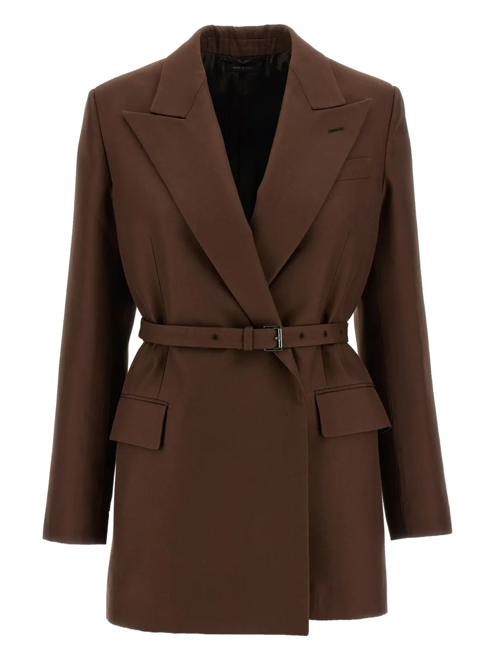 

Двубортный пиджак Prisca Brioni, коричневый