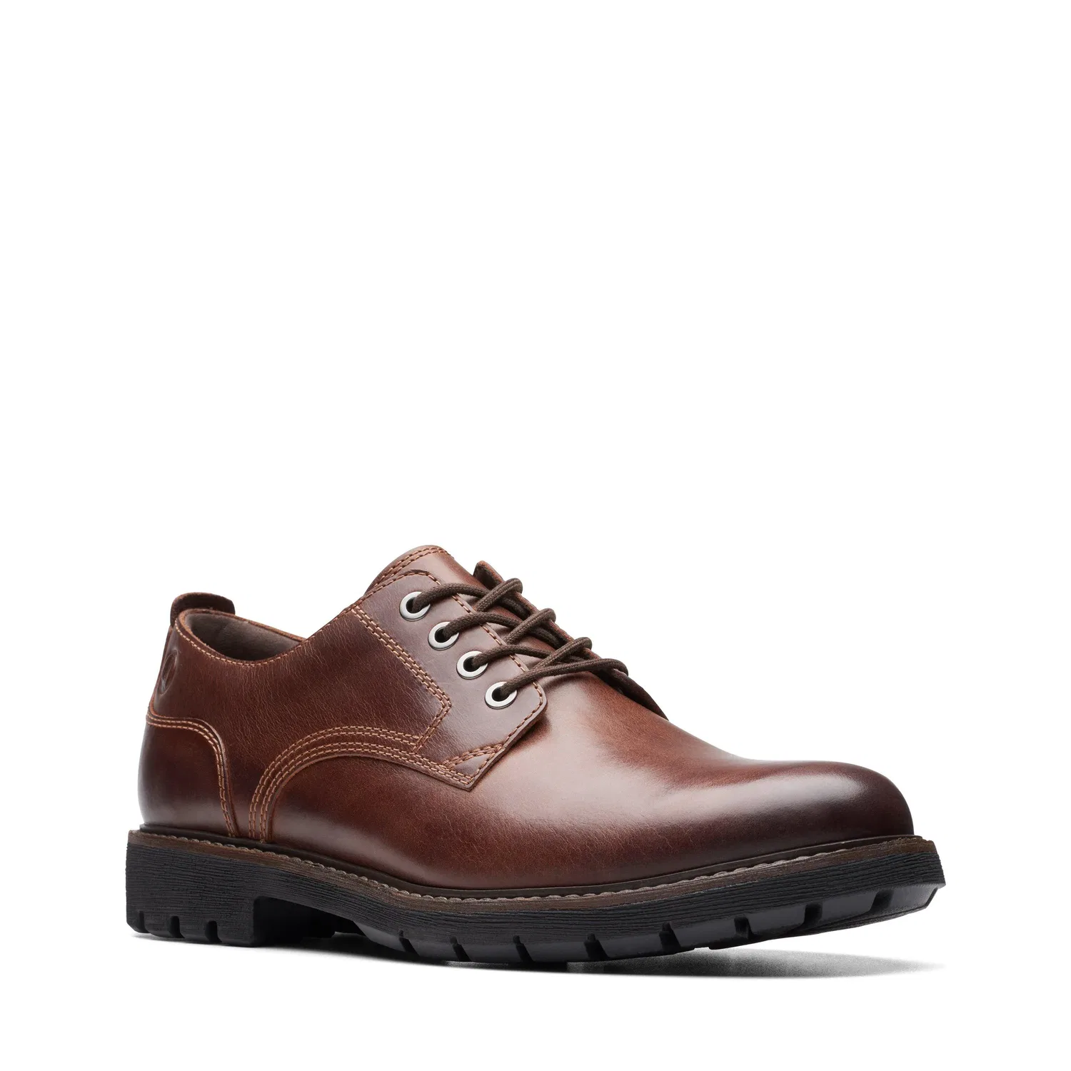Дерби Clarks Batcombe Tie из темно-коричневой кожи, коричневый — фото 2