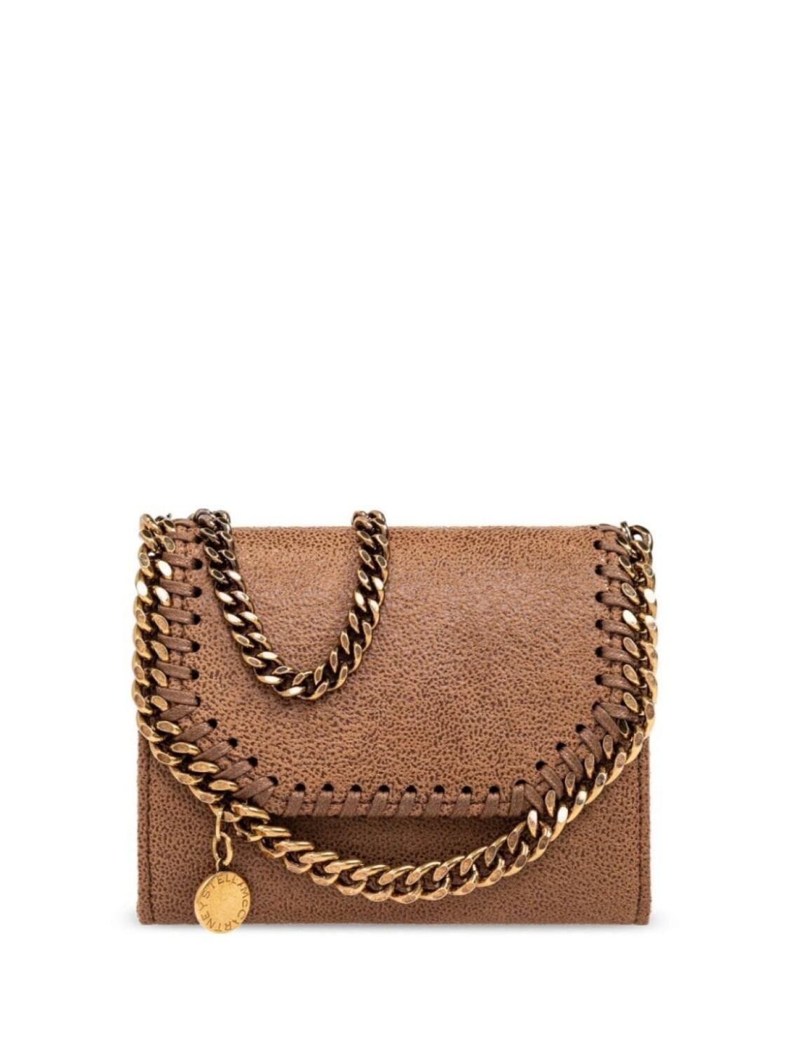 

Stella McCartney кошелек Falabella из цепочного звена, коричневый