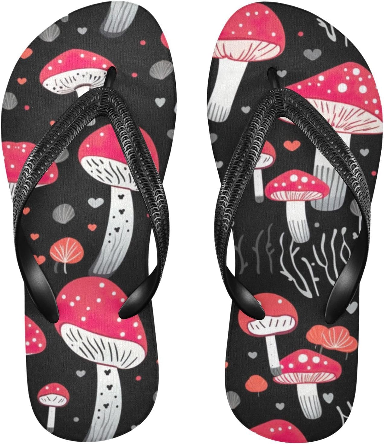 

Шлепанцы «Красный гриб» для пляжа, летние повседневные сандалии для женщин и мужчин, тапочки для душа, размер XS Kfbe