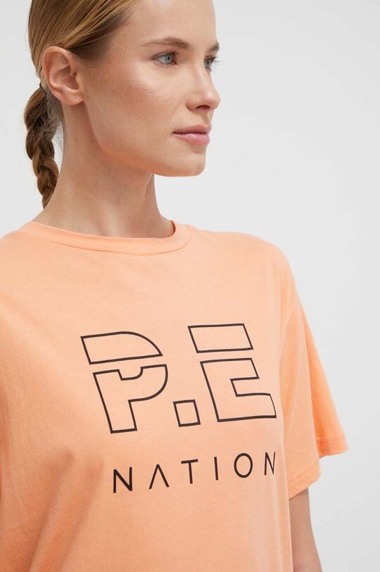 

Хлопковая футболка P.E Nation, оранжевый