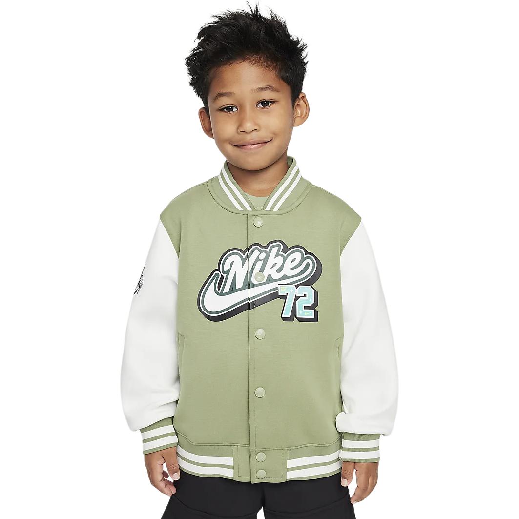 Куртка детская маслично-зеленая Nike для детей 3-7 лет — фото 4