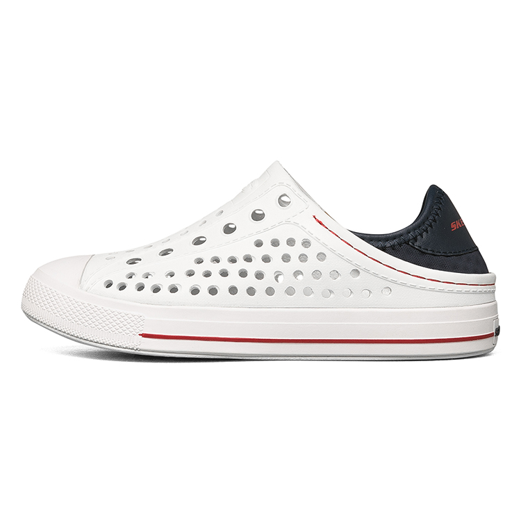 

Детские сандалии белые подростковые Skechers, белый/морской синий/красный