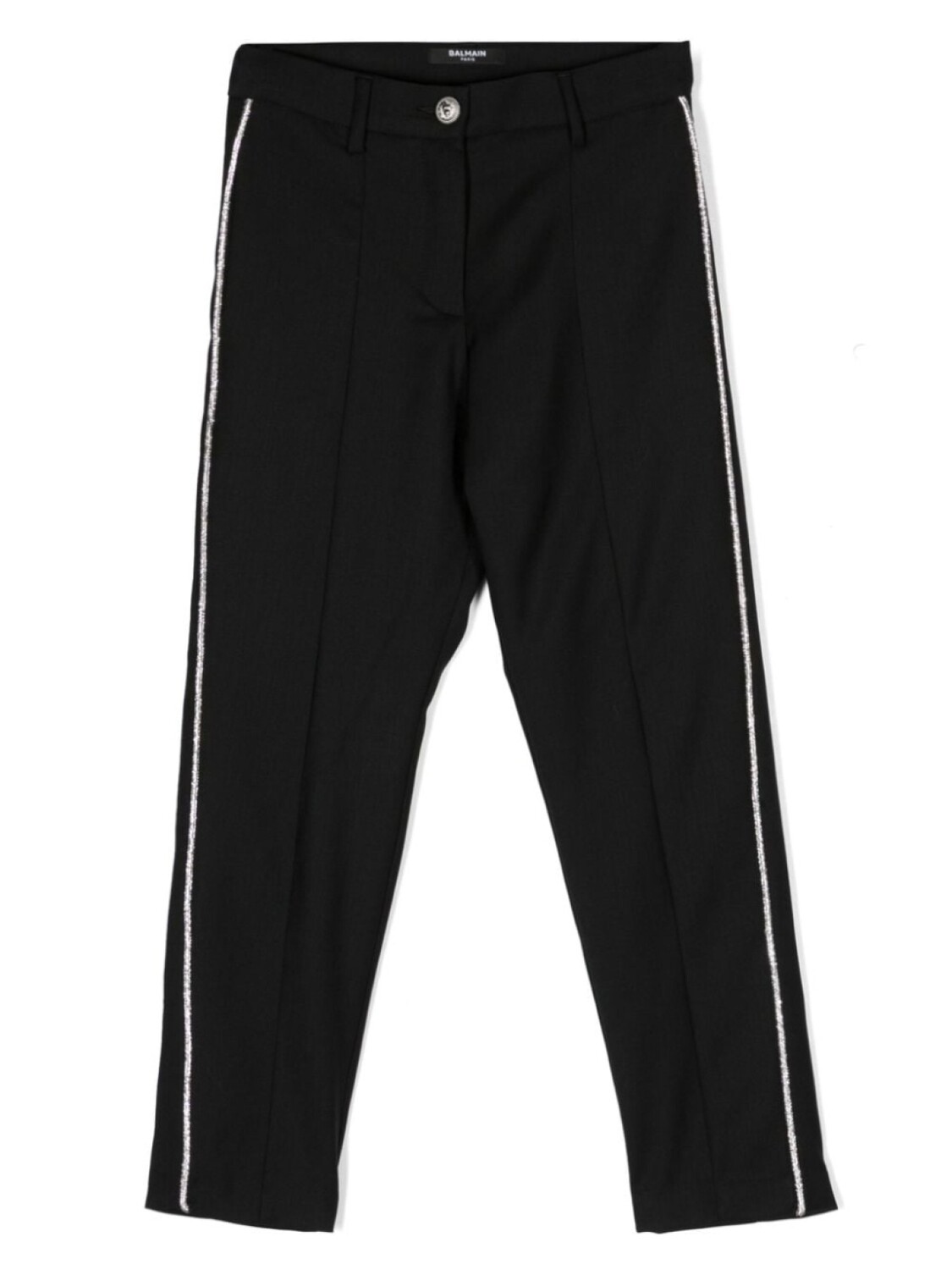 

Balmain Kids зауженные брюки с кристаллами, черный