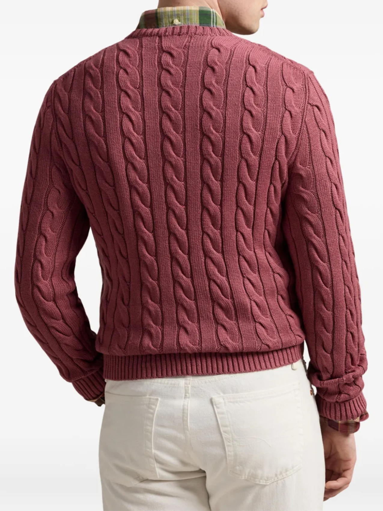 Polo Ralph Lauren джемпер фактурной вязки, красный — фото 4