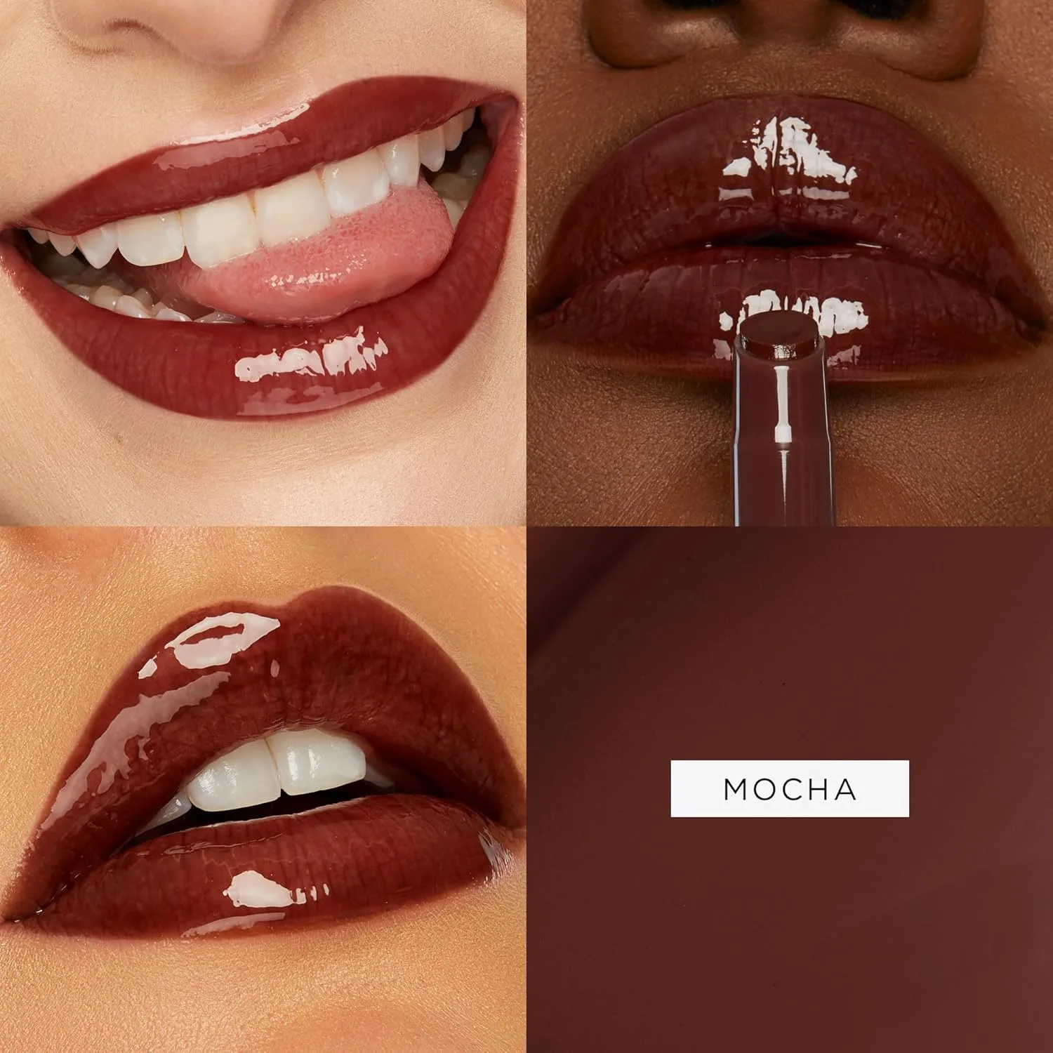 Tarte Maracuja Juicy Lip Plump - увлажняющий и объемный блеск-бальзам для губ с гиалуроновой кислотой и витамином E, веганский, без жестокости, mocha — фото 2