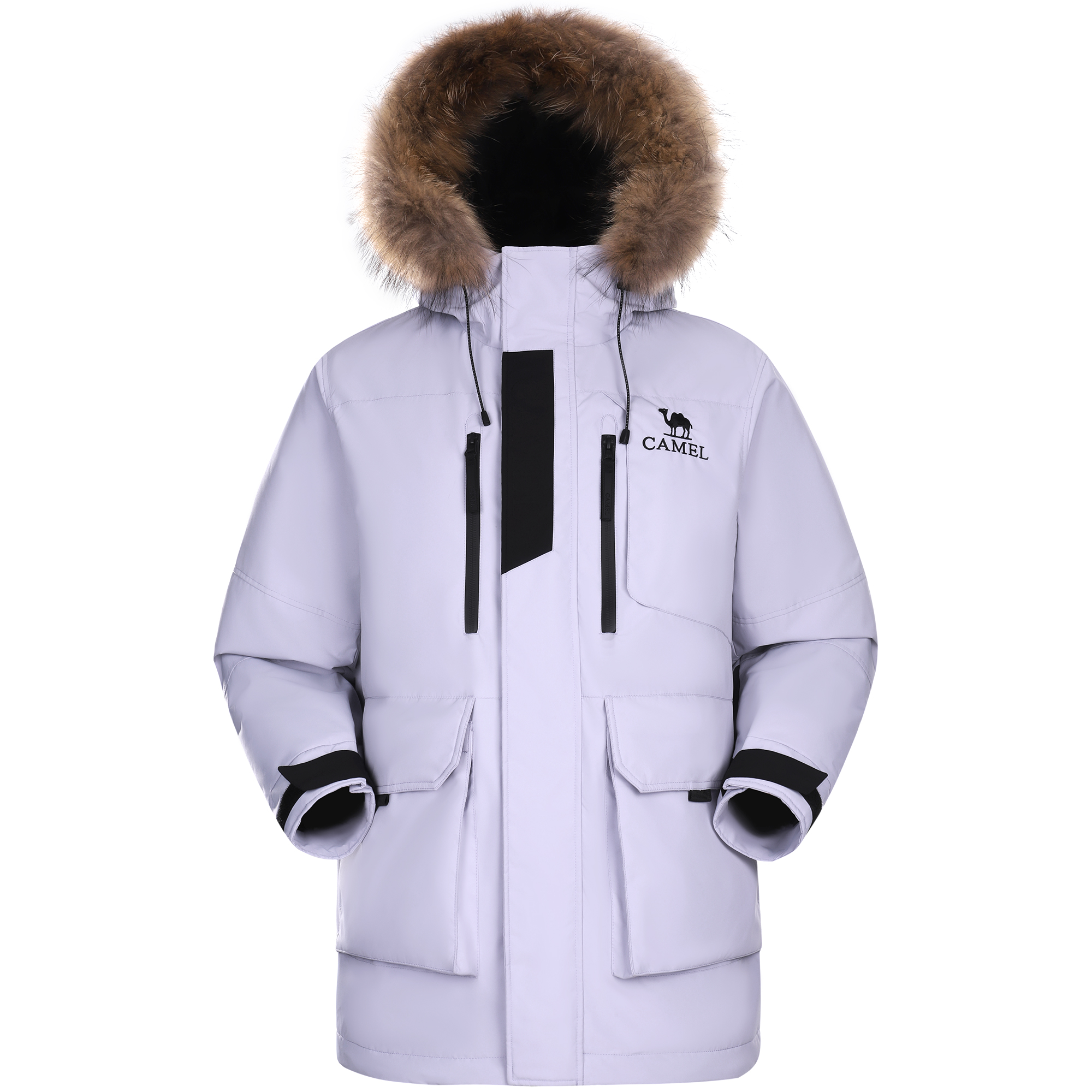 

CAMEL Теплая флисовая серия пуховик Unisex, Crape Myrtle Purple
