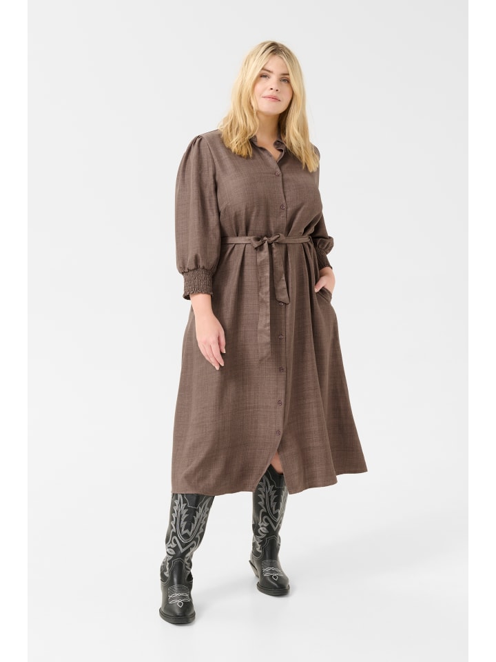 

Платье KCellinor Regular Fit в цвете Deep Taupe CC KAFFE curve