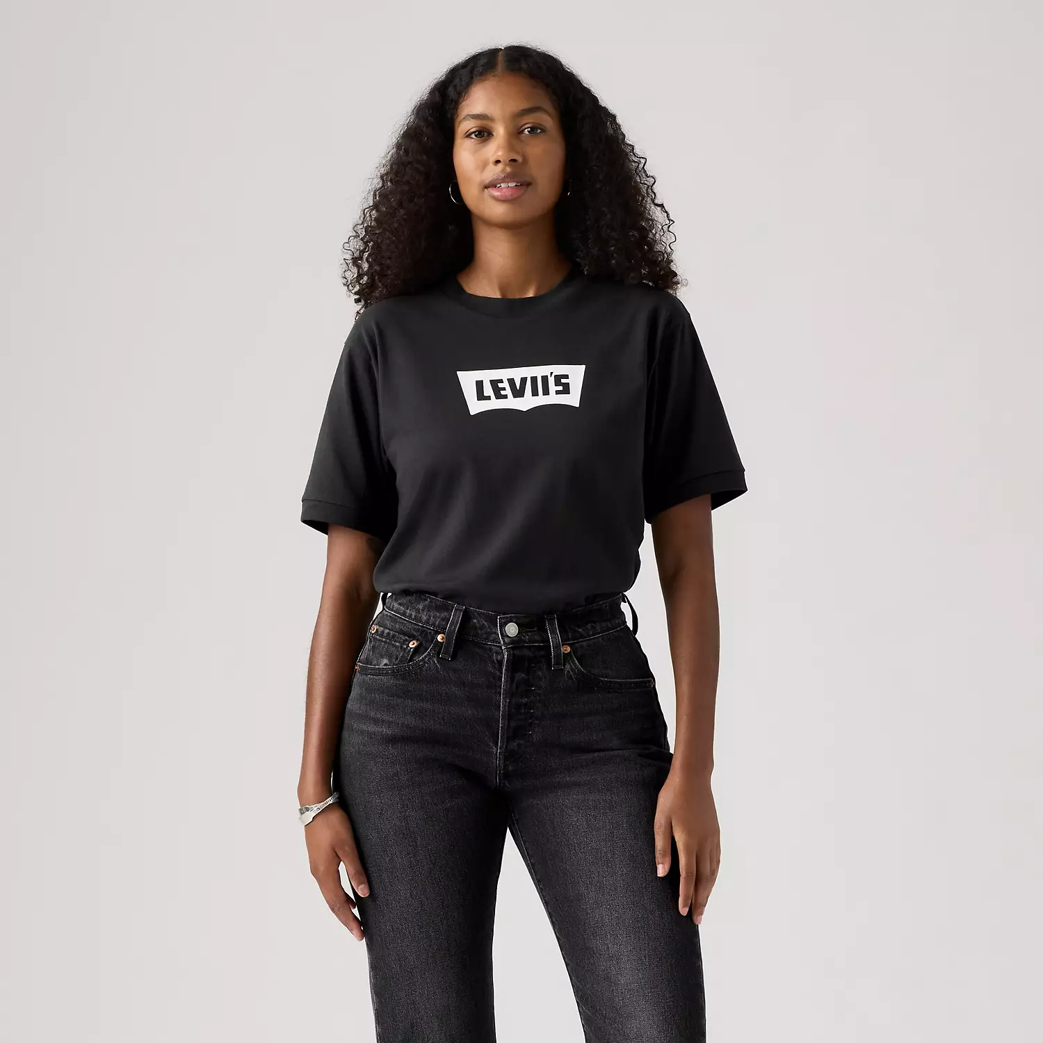 Классическая графическая футболка Levi's, цвет Black — фото 3