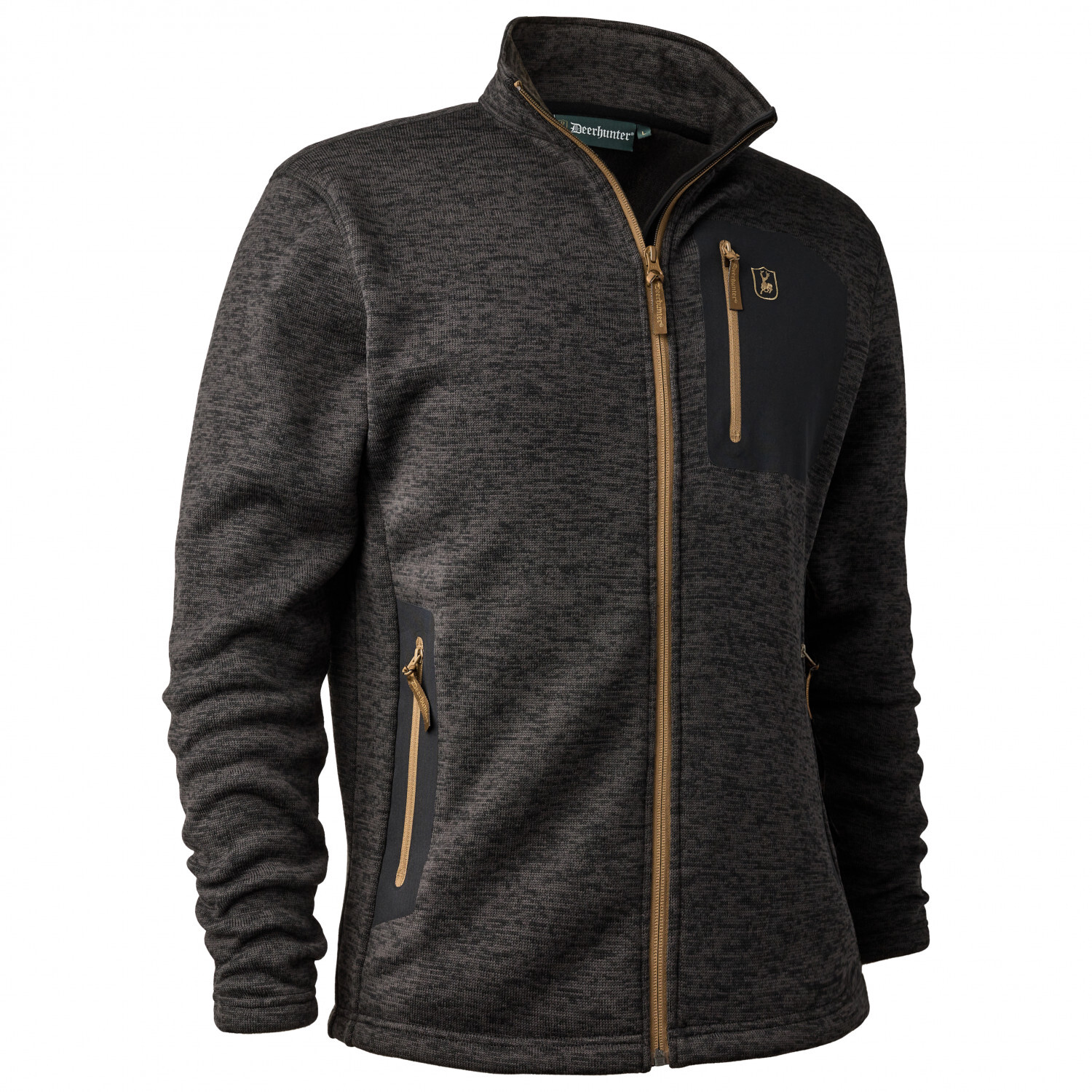

Флисовая жилетка Deerhunter Sarek Knitted, цвет Dark Grey Melange