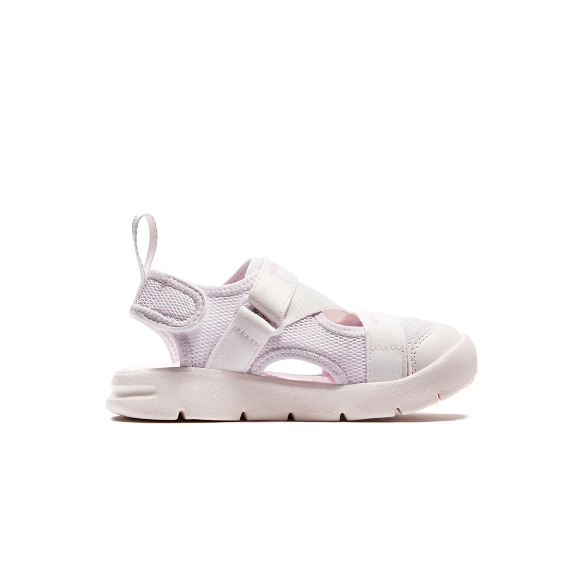 FILA KIDS Детские сандалии SEASON FSW из искусственной кожи и текстиля, дышащие, цвет ледяная лилия/нежно-розовый — фото 3