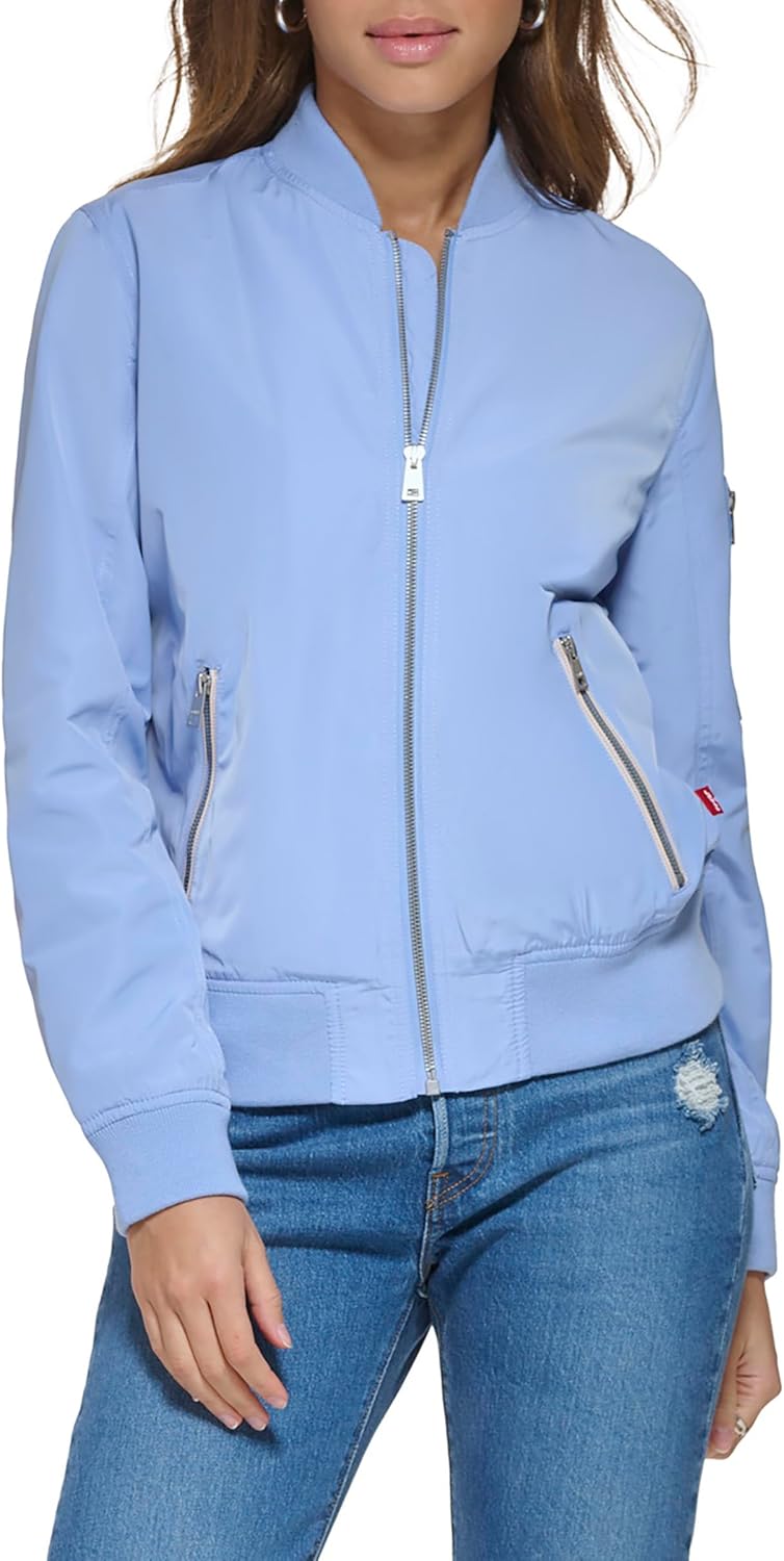 

Женская куртка-бомбер Levi's Melanie Newport (стандартный и большой размер), Hydrangea