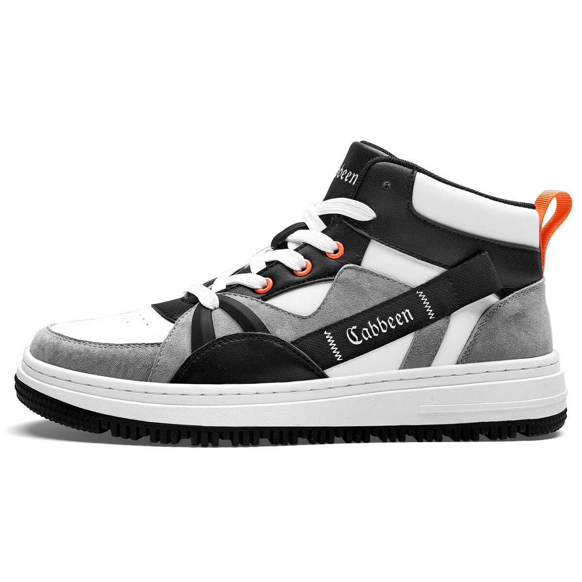 

Кроссовки мужские Lifestyle Shoes Men High-Top Cabbeen, белый/черный