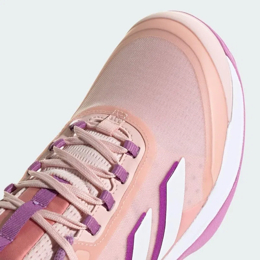Кроссовки для тенниса Adidas Avacourt 2.0, Sandy Pink/Cloud White/Purple Burst