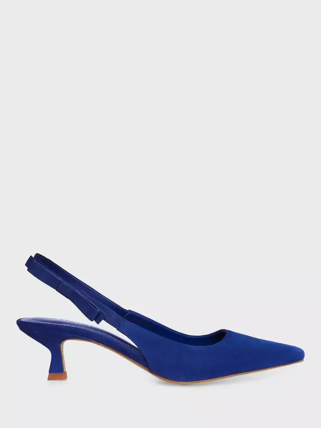 

Туфли-лодочки Hobbs Safia Suede Slingback Kitten Heel, цвет lapis blue