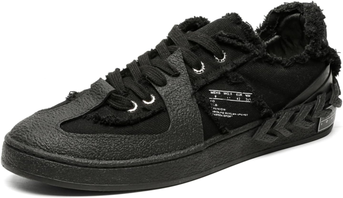 

Мужские винтажные кеды из холста на шнуровке Yrzhgdl, черный