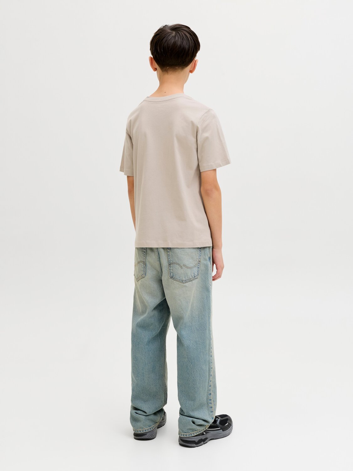 Jack & Jones Junior Футболка в темно-бежевом цвете — фото 3
