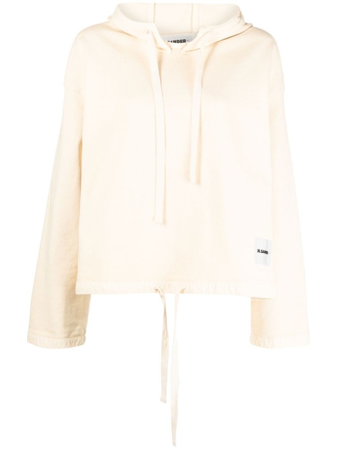 

Jil Sander худи с нашивкой-логотипом, нейтральный цвет