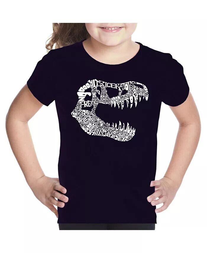 

Футболка для девочек Word Art - TREX LA Pop Art, черный