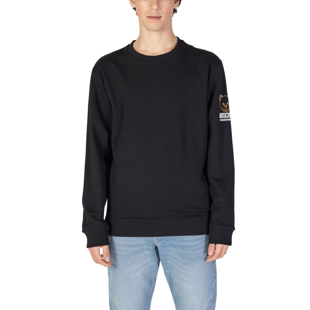 

Черный хлопковый свитер Moschino