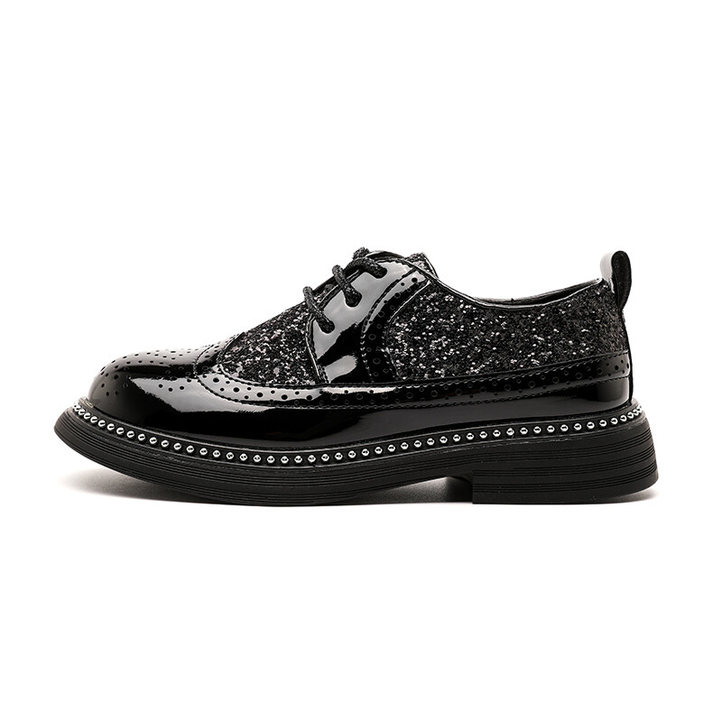 

Детские кожаные туфли Kids Low-top Black Purr Than Babe, черный