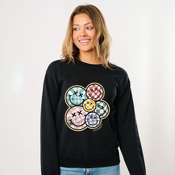 

SWSmiley rainbow checkered - женский свитшот Simply Sage Market, Midnight