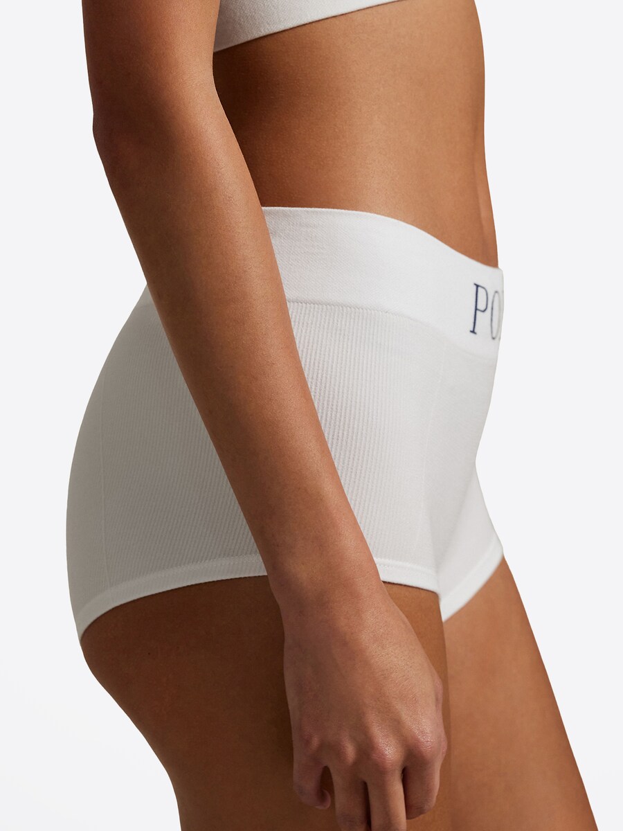 Бой-шорты Polo Ralph Lauren Ribbed Seamless, белый — фото 4