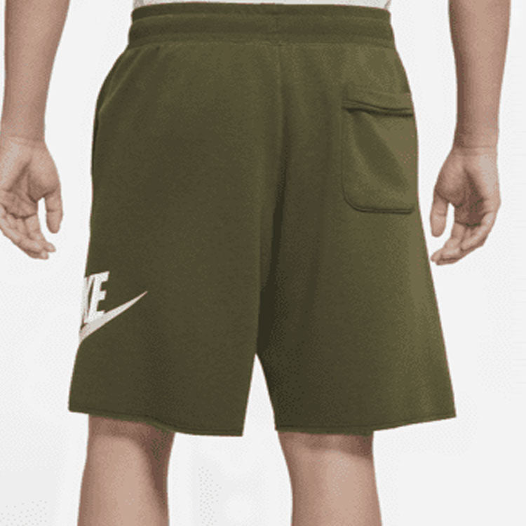 Шорты Nike As Nike Sportswear Spe Ft Alumni Short Logo 'Olive Green' DM6818-326 — фото 4