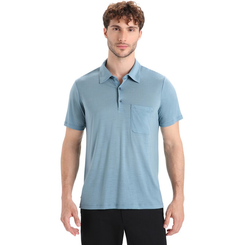 

Поло Icebreaker, синий