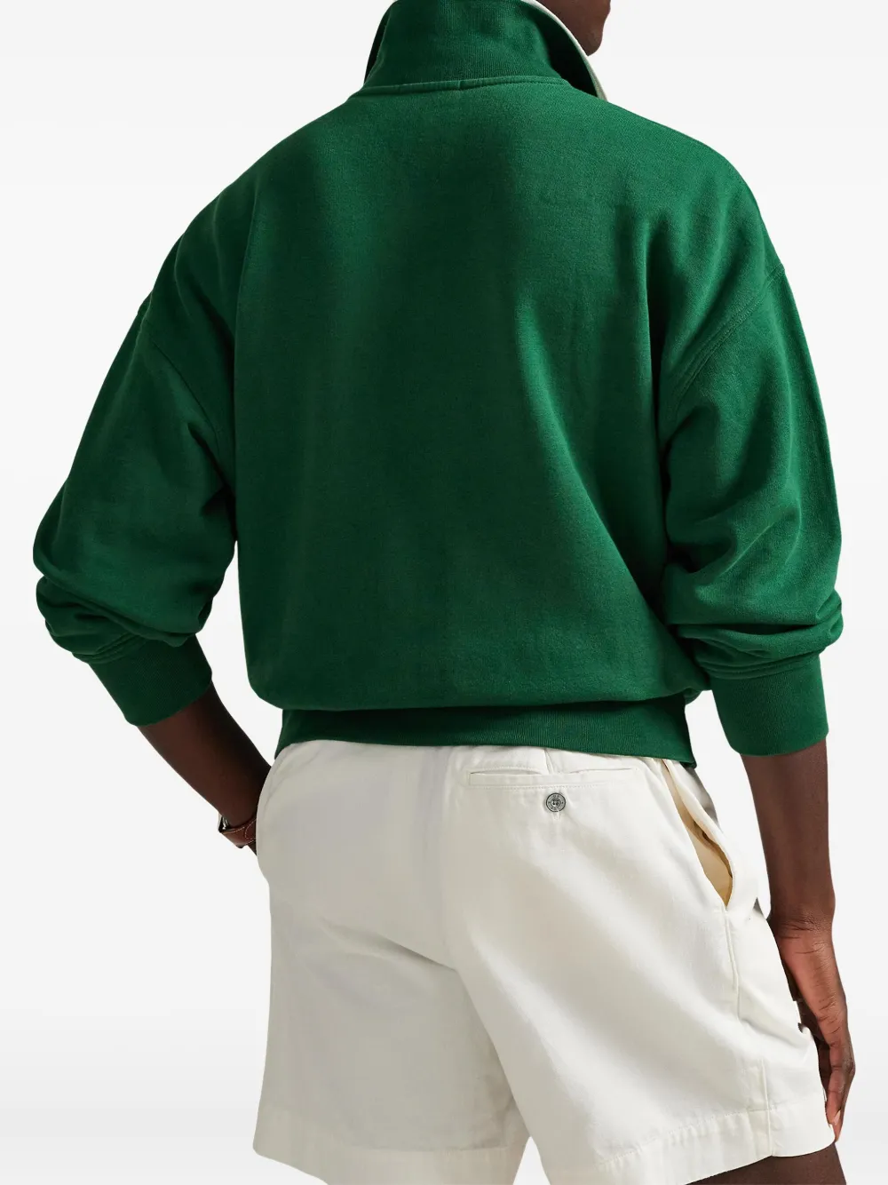 Толстовка с вышивкой Polo Ralph Lauren, зеленый — фото 4