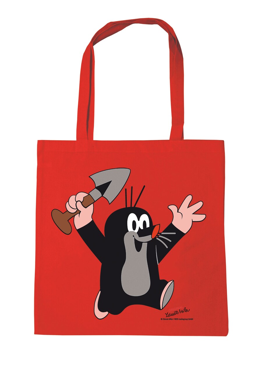 

Сумка-шоппер LOGOSHIRT Der kleine Maulwurf - Juhu, красный