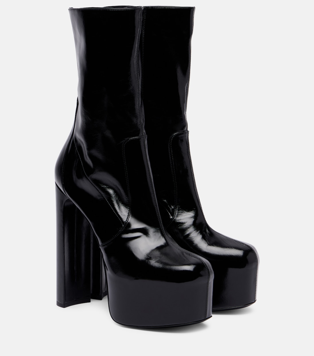 Кожаные ботильоны на платформе Billy 95 Saint Laurent, Noir