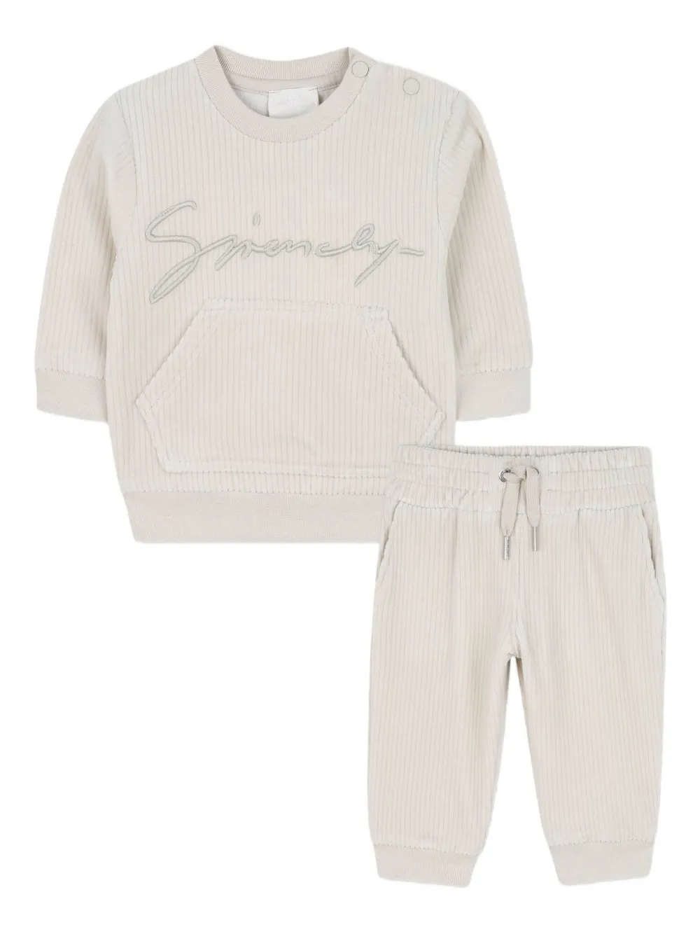 

Спортивный костюм в рубчик Givenchy Kids, нейтральный