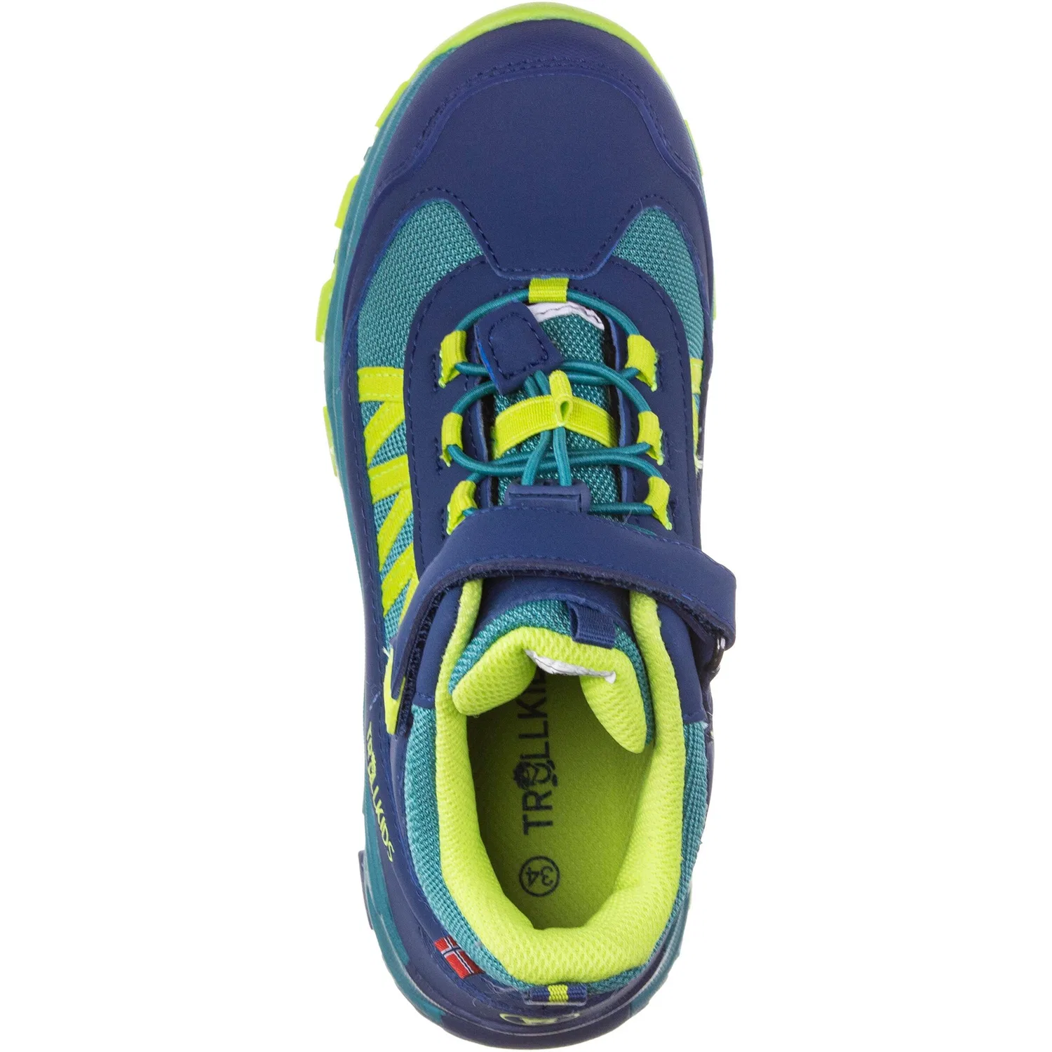 Ботинки 'Tronfjell Mid' Trollkids, Indigo/Light Blue — фото 3