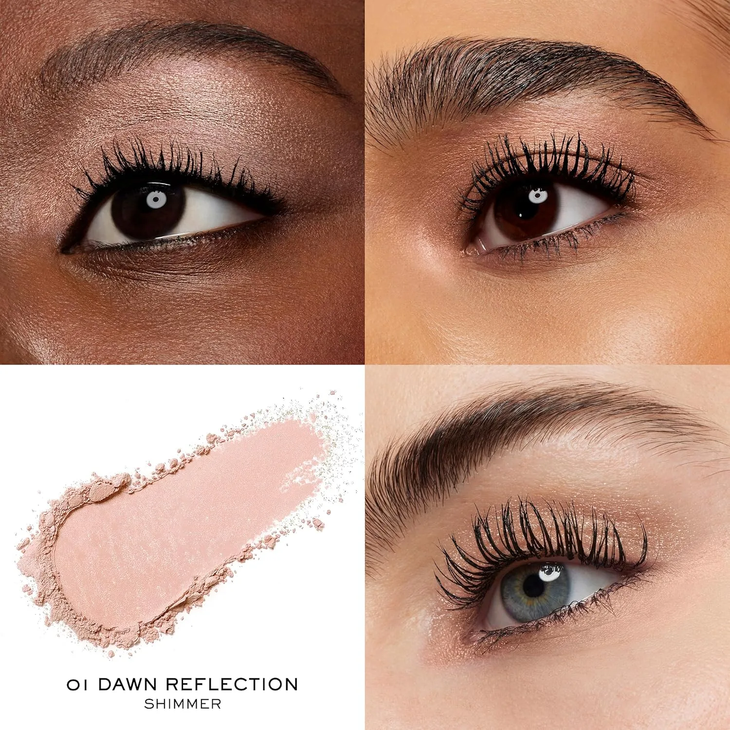 Тени для век Lancôme Idôle Goddess Dimension, мерцающий финиш - высокая пигментация, стойкость в складках века, стойкий макияж глаз, легко растушевывается, можно наслаивать цвет., 01 Dawn Reflection — фото 3