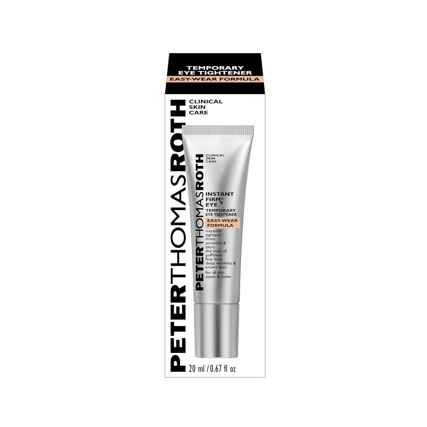Peter Thomas Roth | Instant FIRMx Eye Temporary Eye Tightener - средство для мгновенного подтягивания кожи вокруг глаз, формула, удобная в использовании | Для уменьшения мешков и морщин под глазами, Sheer Tint — фото 2