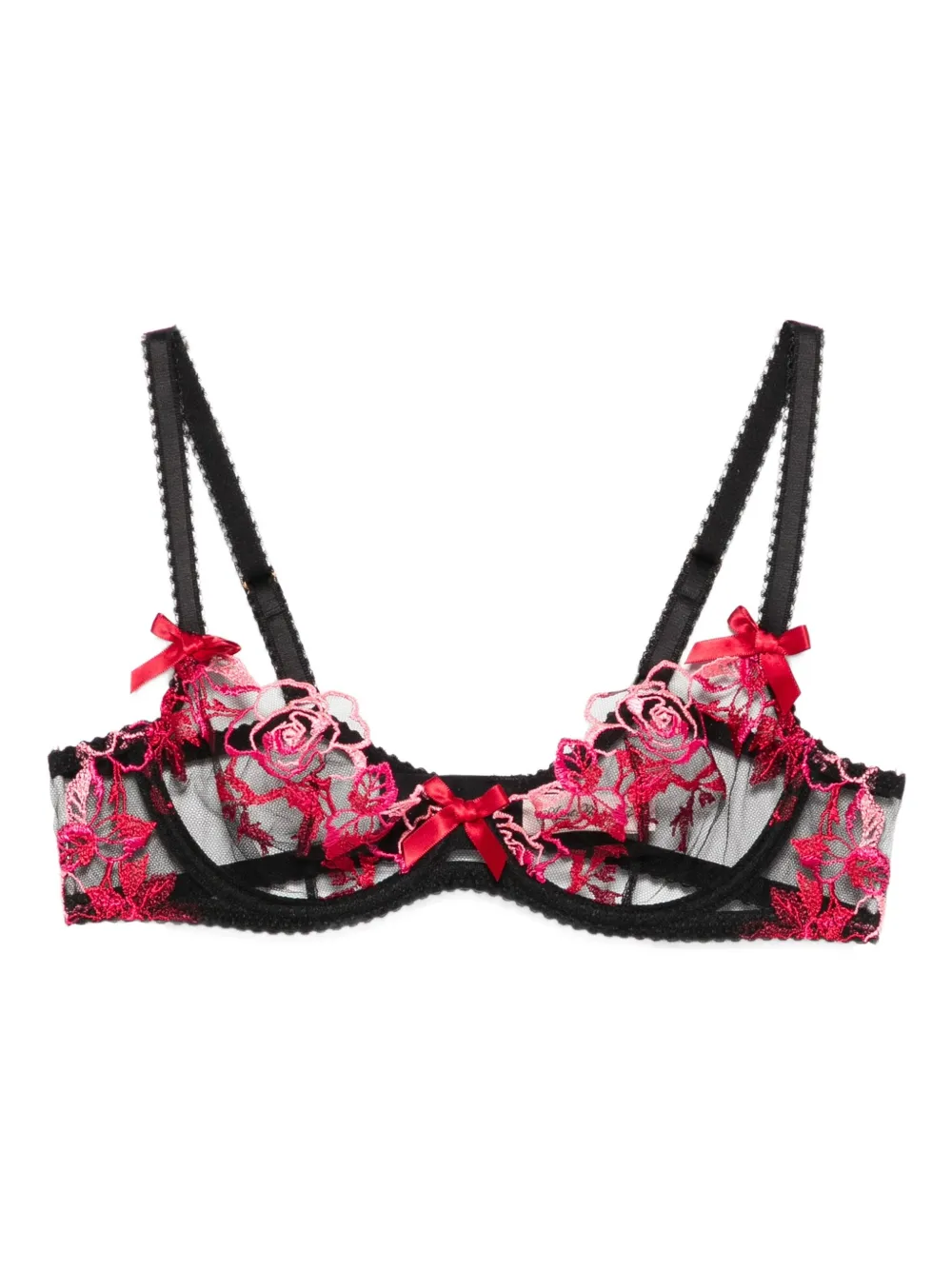 

Бюстгальтер Callypso с вышивкой роз Agent Provocateur, черный