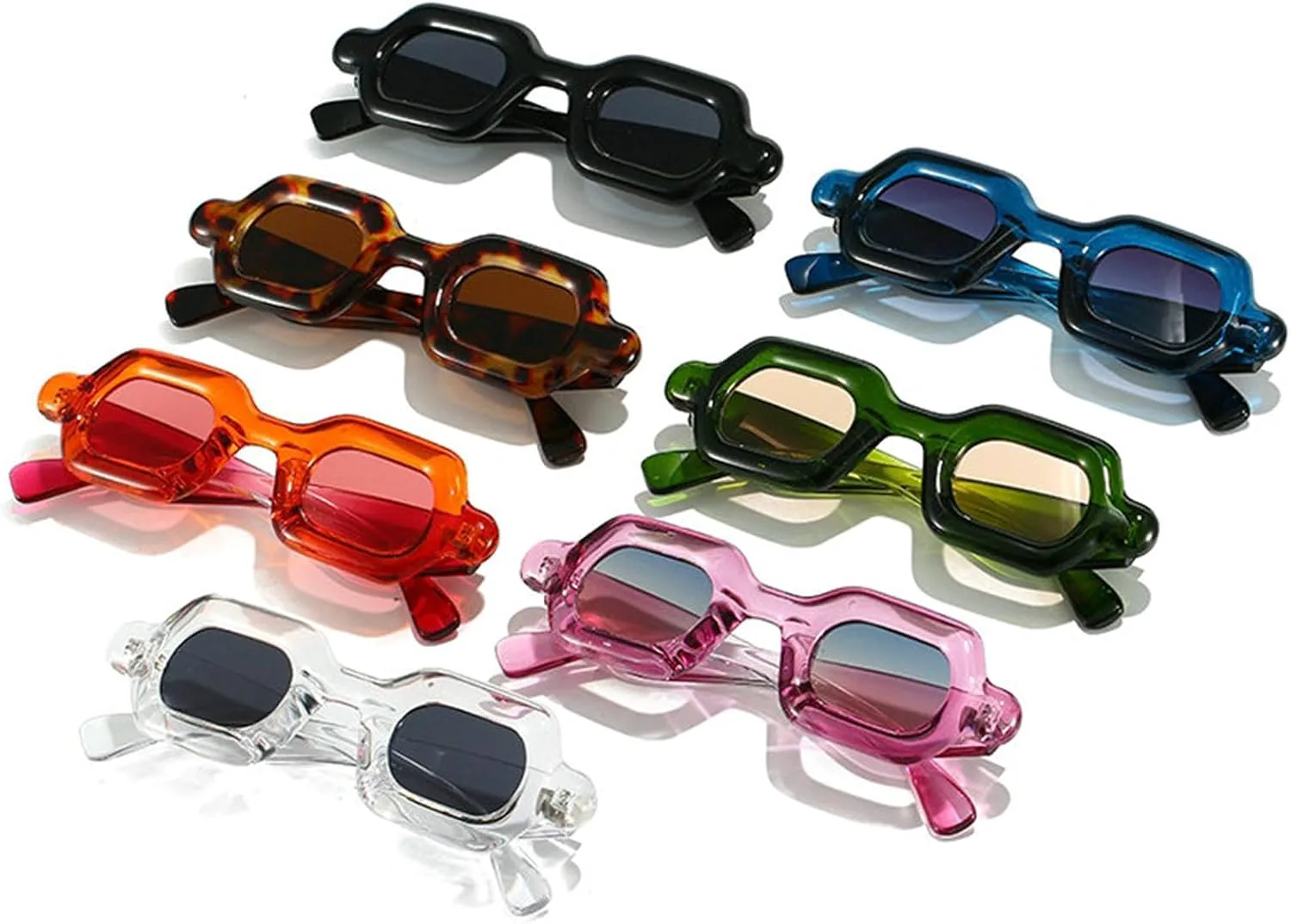 

Солнцезащитные очки Willochra Fashion Classic Irregular Y2k для женщин, милые винтажные, модные, в стиле 90-х, маленькие овальные, с градиентным переходом цвета, C2