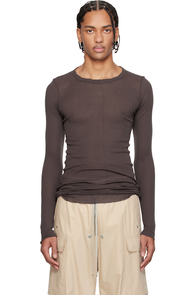 

Rick Owens Футболка с коричневой висковой резинкой