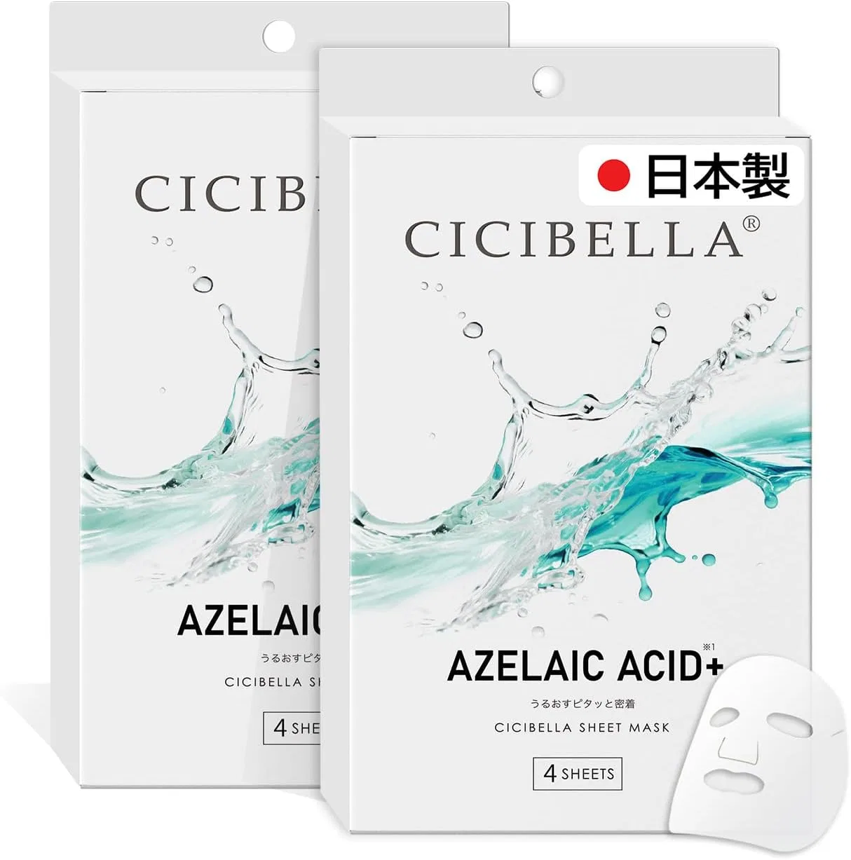 Маска для лица Cicibella Sports (Shishibella Sports) — Листовая с азелаиновой кислотой