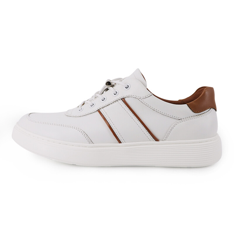 

Кроссовки TRANOI Skateboarding Shoes Men Low-top Brown, белый