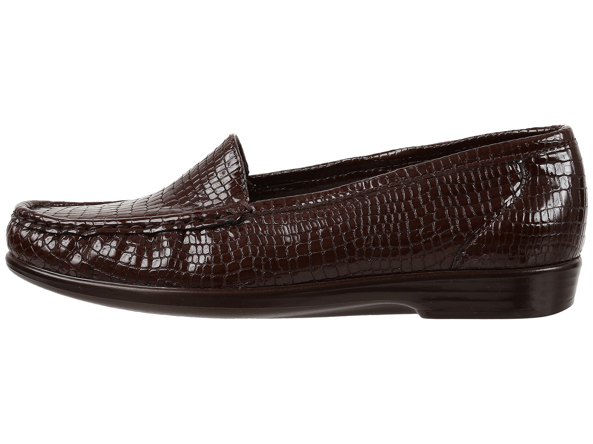 Лоферы SAS Simplify Comfort Loafer, Brown Croc — фото 4