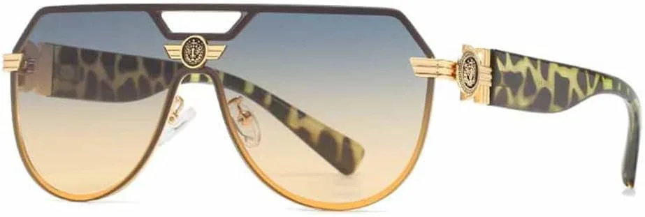 

LVTFCO Модные ретро солнцезащитные очки из смолы с градиентным покрытием для мужчин и женщин, с защитой от УФ-излучения UV400, для вождения, Mtyj080 Greentea