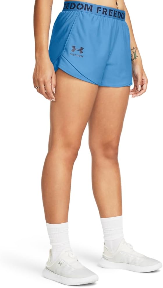 

Under Armour женские шорты New Freedom Play Up, (444) Viral Blue/Midnight Navy