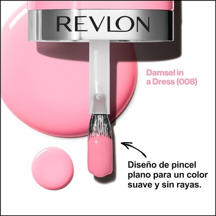 Лак для ногтей Revlon Ultra HD Snap, долговечный, веганская формула, быстросохнущий, в один слой, цвет полного покрытия, 8 мл, Damsel In A Dress 008, унисекс — фото 3